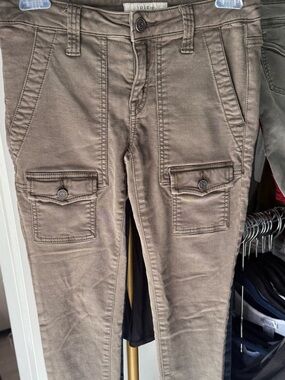 Joie khaki Skinny Cargo Pants
